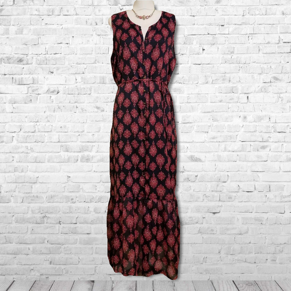 Lucky Brand Dresses & Skirts - Lucky Brand Sleeveless Maxi Dress Blue Floral NWT